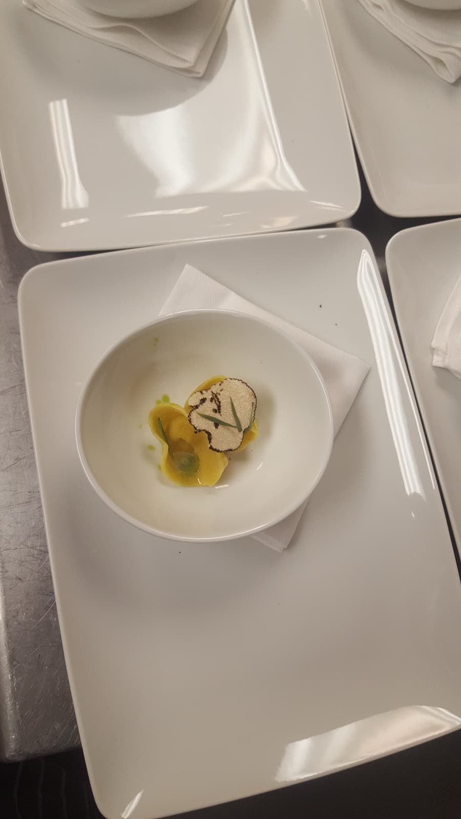 Handmade egg tortellini | shaved truffle | sage